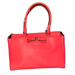 Kate Spade Leather Bright Barbie Pink Shoulder / Cross Body Bag